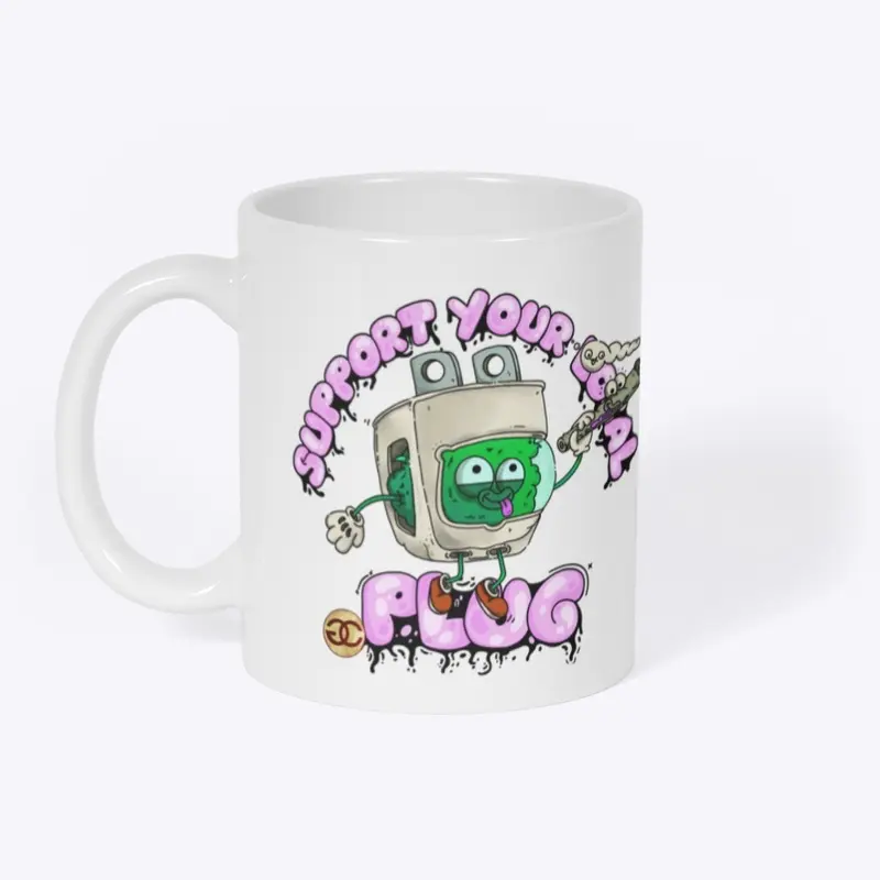 support your plug mug